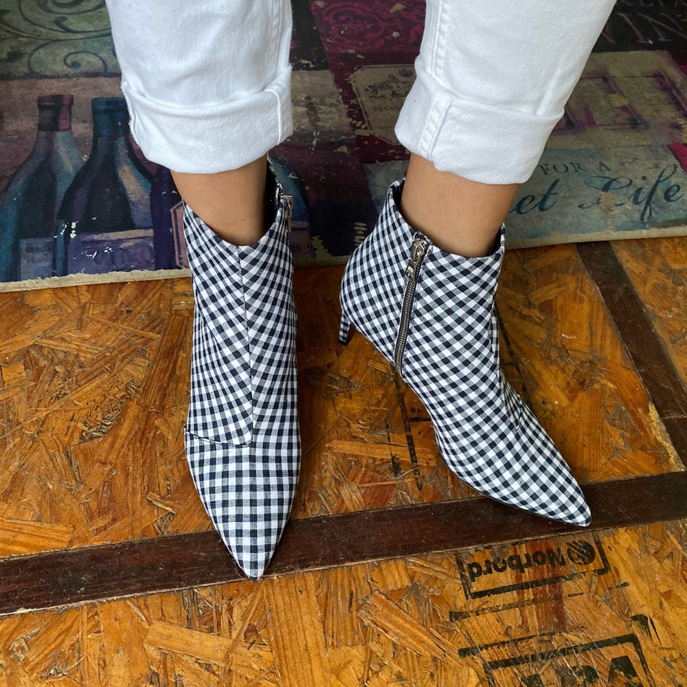 T13 Rag & bone Gingham Ankle Boots - Picture 5 of 8
